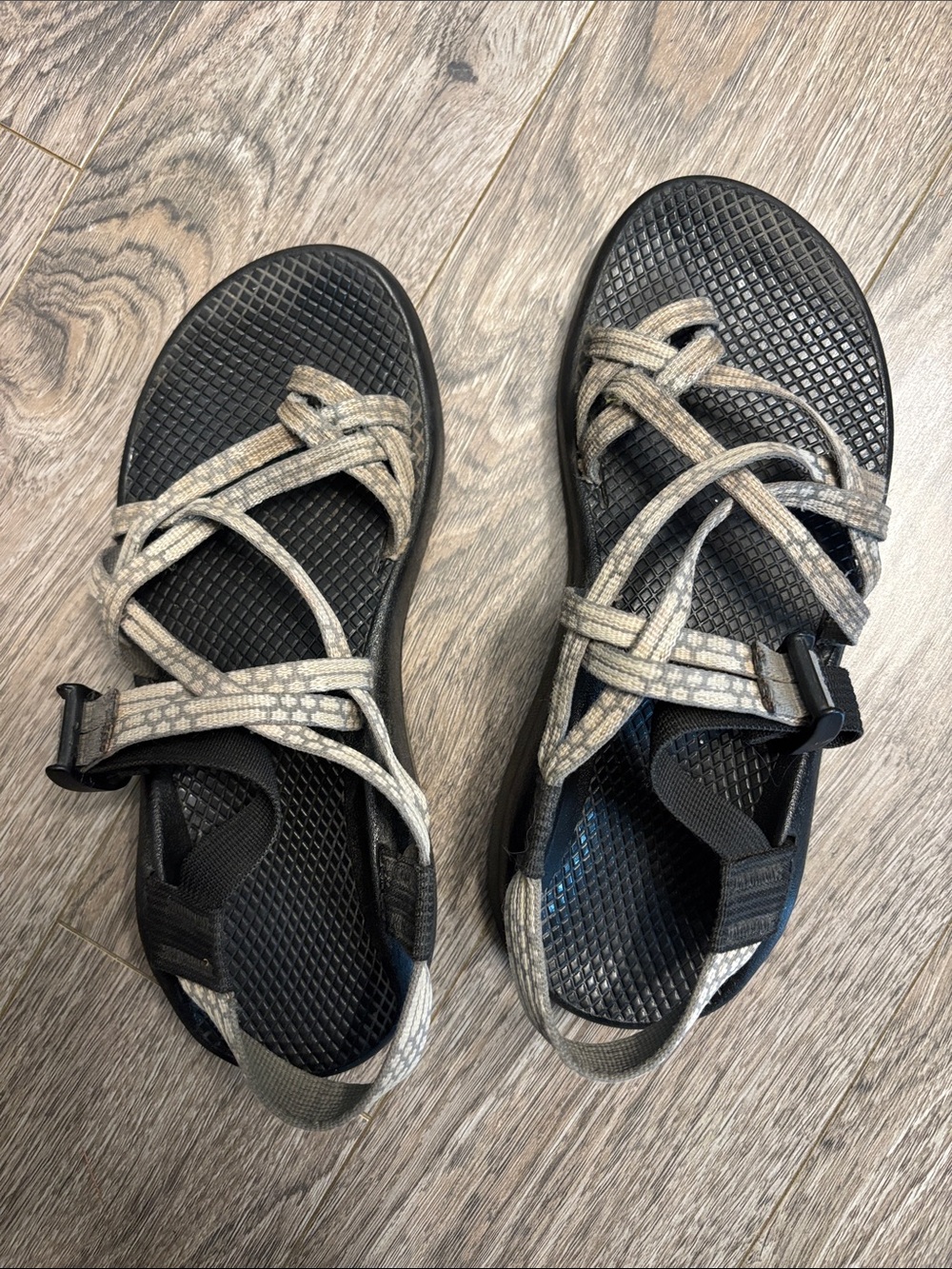 Chacos - Black with Light Gray Straps